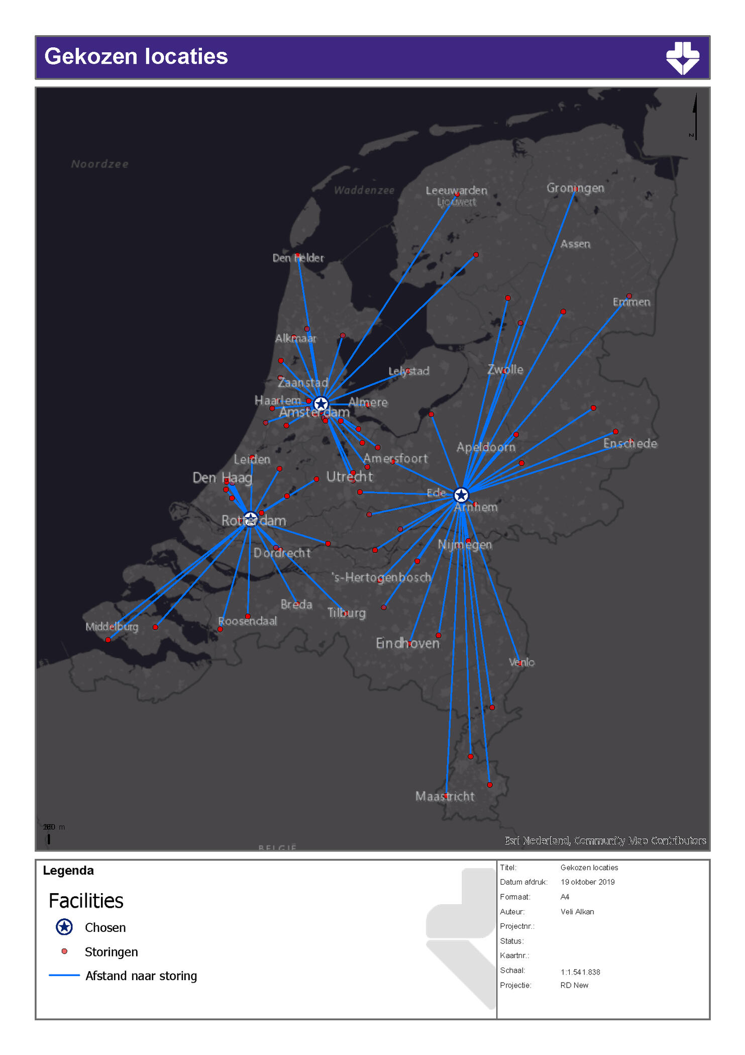 Gekozen locaties